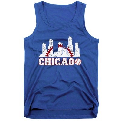 Baseball Chicago Lover Cute Chicago Baseball Bat American Tank Top