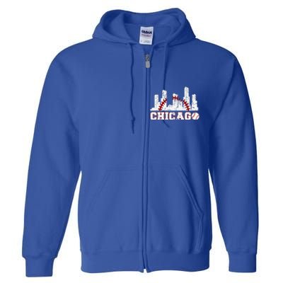 Baseball Chicago Lover Cute Chicago Baseball Bat American Full Zip Hoodie