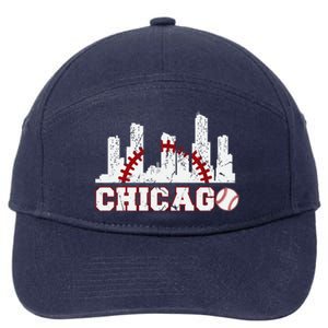 Baseball Chicago Lover Cute Chicago Baseball Bat American 7-Panel Snapback Hat