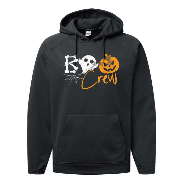 Boo Crew Lazy Halloween Costume Funny Ghost Pumpkin Bones Performance Fleece Hoodie