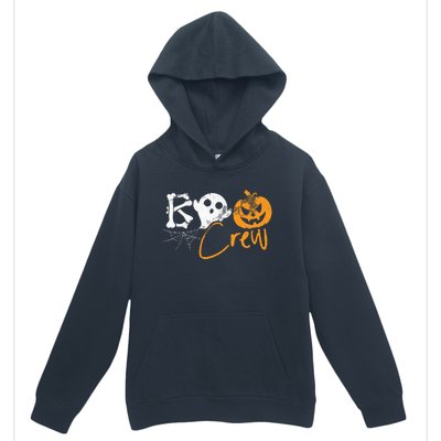 Boo Crew Lazy Halloween Costume Funny Ghost Pumpkin Bones Urban Pullover Hoodie