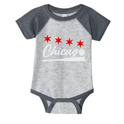 Baseball Chicago Lover Cute Chicago Baseball Bat American Infant Baby Jersey Bodysuit