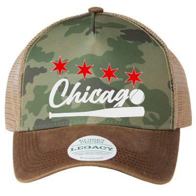 Baseball Chicago Lover Cute Chicago Baseball Bat American Legacy Tie Dye Trucker Hat
