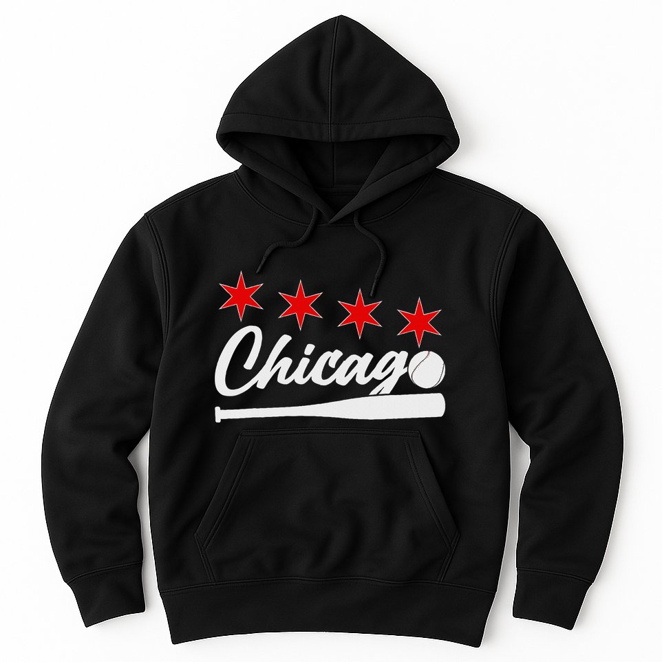 Baseball Chicago Lover Cute Chicago Baseball Bat American Hoodie