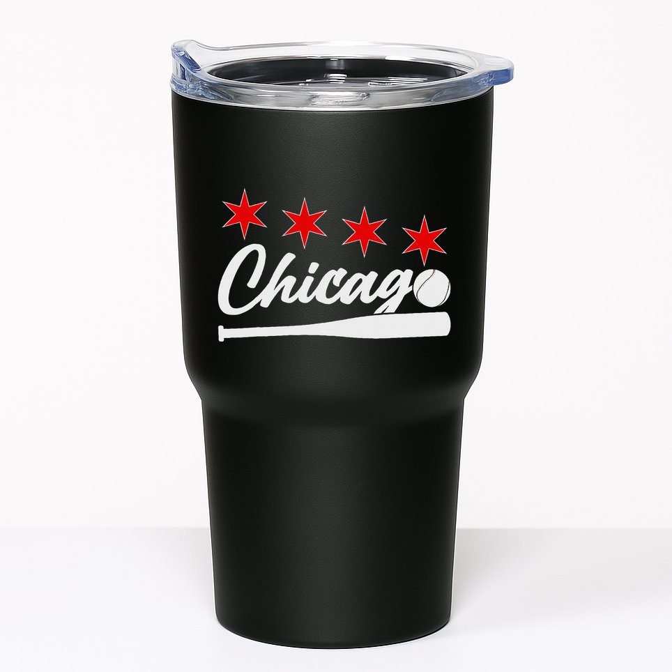 Baseball Chicago Lover Cute Chicago Baseball Bat American Tumbler