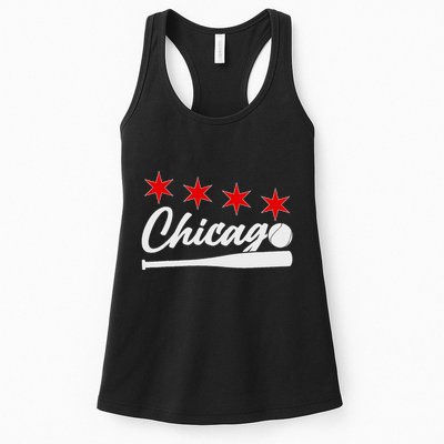 Baseball Chicago Lover Cute Chicago Baseball Bat American Womens Tank Top