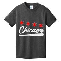 Baseball Chicago Lover Cute Chicago Baseball Bat American Kids T-Shirt