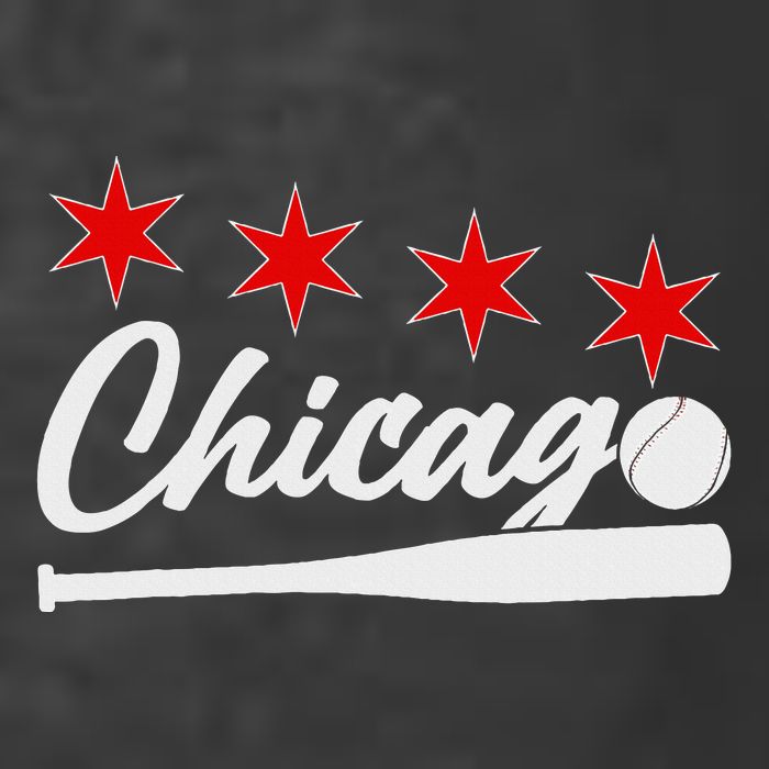 Baseball Chicago Lover Cute Chicago Baseball Bat American Kids T-Shirt