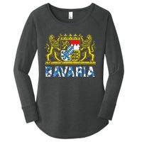 Bavaria Crest Lion Vintage German Oktoberfest Women's Perfect Tri Tunic Long Sleeve Shirt