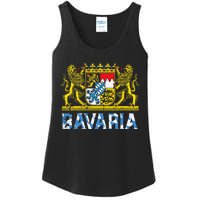 Bavaria Crest Lion Vintage German Oktoberfest Ladies Essential Tank