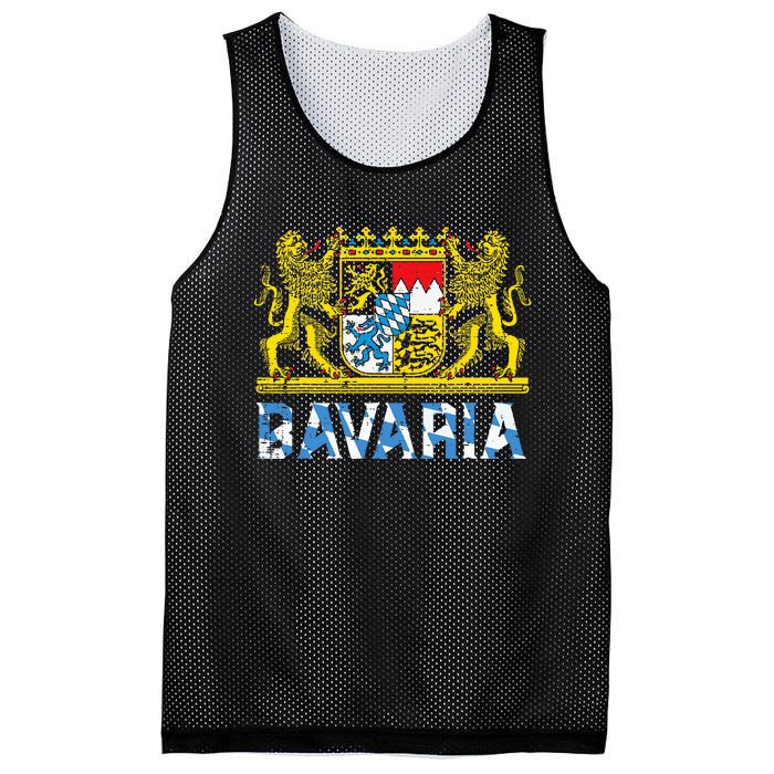 Bavaria Crest Lion Vintage German Oktoberfest Mesh Reversible Basketball Jersey Tank