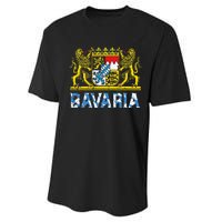 Bavaria Crest Lion Vintage German Oktoberfest Performance Sprint T-Shirt