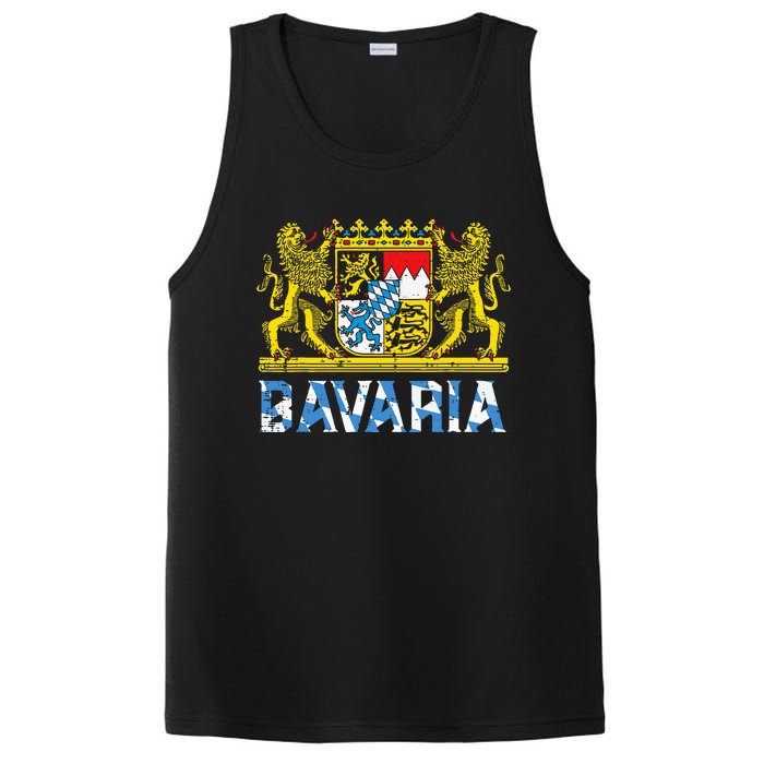 Bavaria Crest Lion Vintage German Oktoberfest PosiCharge Competitor Tank