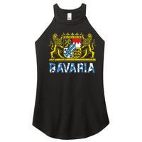 Bavaria Crest Lion Vintage German Oktoberfest Women's Perfect Tri Rocker Tank