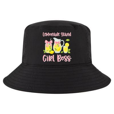 Bow Coquette Lemonade Stand Girl Boss Ceo Lemon Juice Summer Cool Comfort Performance Bucket Hat