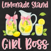 Bow Coquette Lemonade Stand Girl Boss Ceo Lemon Juice Summer 7 Panel Mesh Trucker Snapback Hat
