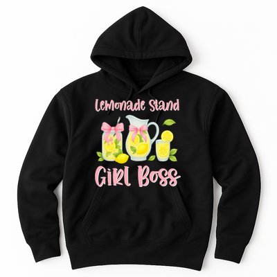 Bow Coquette Lemonade Stand Girl Boss Ceo Lemon Juice Summer Hoodie