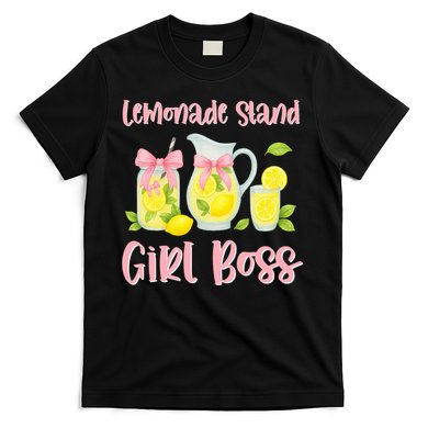 Bow Coquette Lemonade Stand Girl Boss Ceo Lemon Juice Summer T-Shirt
