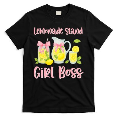 Bow Coquette Lemonade Stand Girl Boss Ceo Lemon Juice Summer T-Shirt
