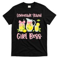 Bow Coquette Lemonade Stand Girl Boss Ceo Lemon Juice Summer T-Shirt