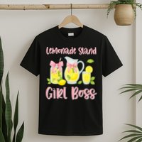 Bow Coquette Lemonade Stand Girl Boss Ceo Lemon Juice Summer T-Shirt