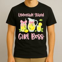 Bow Coquette Lemonade Stand Girl Boss Ceo Lemon Juice Summer T-Shirt