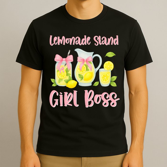 Bow Coquette Lemonade Stand Girl Boss Ceo Lemon Juice Summer T-Shirt