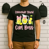 Bow Coquette Lemonade Stand Girl Boss Ceo Lemon Juice Summer T-Shirt