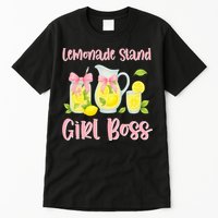 Bow Coquette Lemonade Stand Girl Boss Ceo Lemon Juice Summer Tall T-Shirt