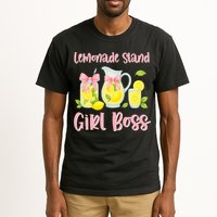 Bow Coquette Lemonade Stand Girl Boss Ceo Lemon Juice Summer Tall T-Shirt