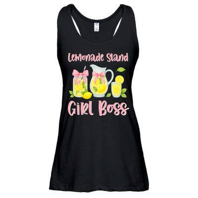 Bow Coquette Lemonade Stand Girl Boss Ceo Lemon Juice Summer Ladies Essential Flowy Tank