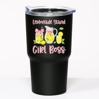 Bow Coquette Lemonade Stand Girl Boss Ceo Lemon Juice Summer Tumbler
