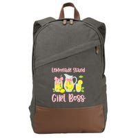 Bow Coquette Lemonade Stand Girl Boss Ceo Lemon Juice Summer Cotton Canvas Backpack