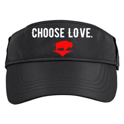 Buffalo Choose Love Choose Love Bills Adult Drive Performance Visor