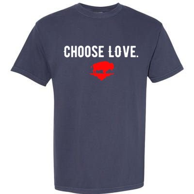 Buffalo Choose Love Choose Love Bills Garment-Dyed Heavyweight T-Shirt