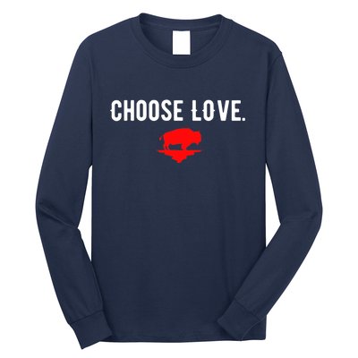 Buffalo Choose Love Choose Love Bills Long Sleeve Shirt