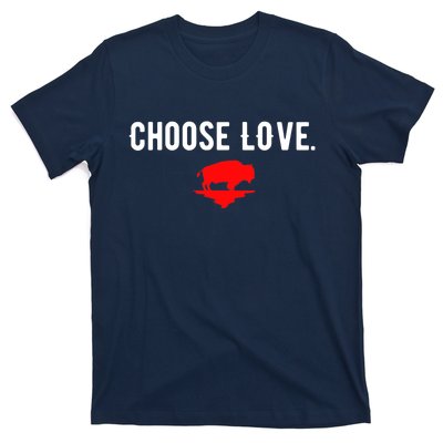 Buffalo Choose Love Choose Love Bills T-Shirt