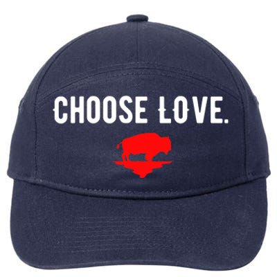 Buffalo Choose Love Choose Love Bills 7-Panel Snapback Hat