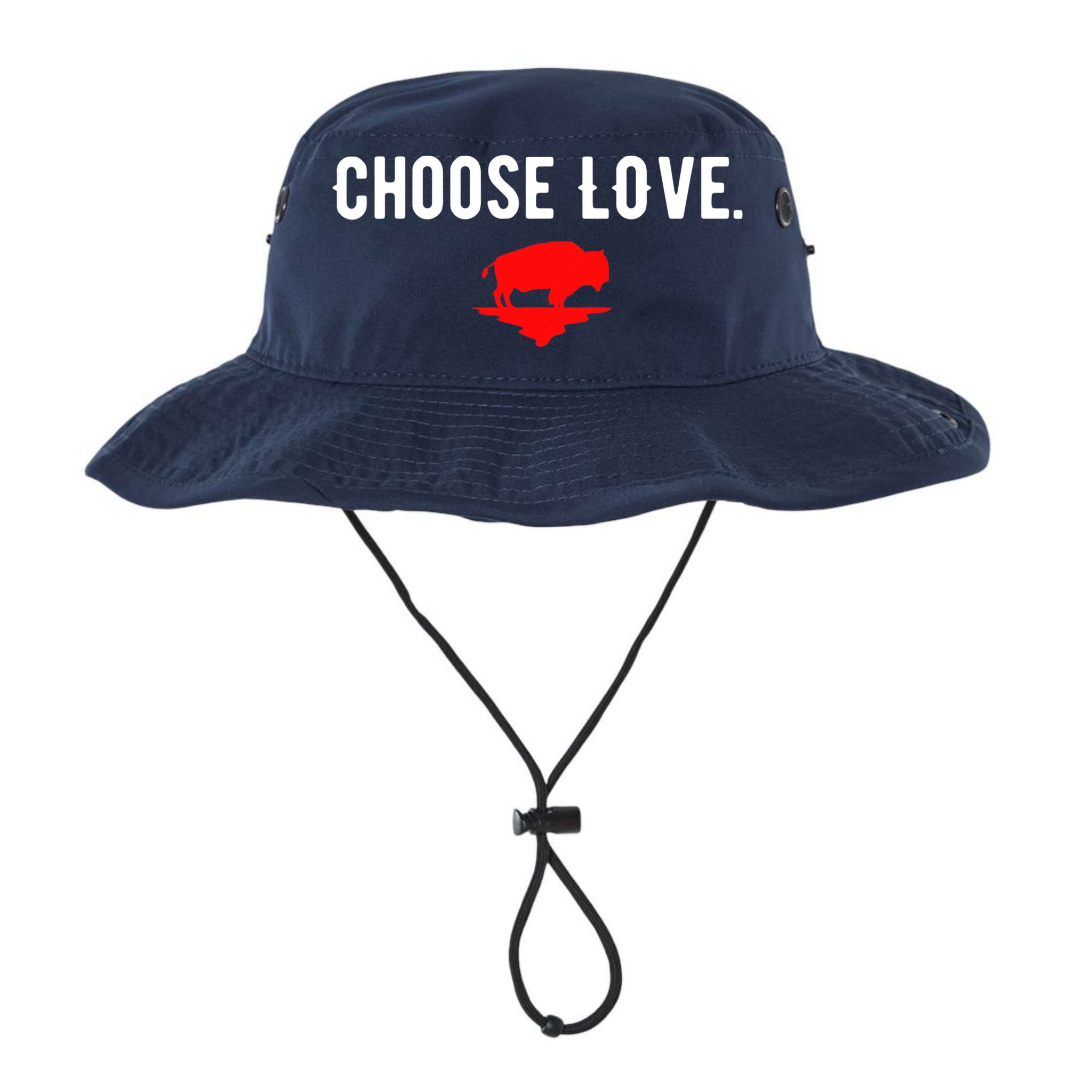 Buffalo Choose Love Choose Love Bills Bucket Hat