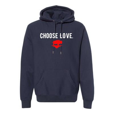 Buffalo Choose Love Choose Love Bills Premium Hoodie