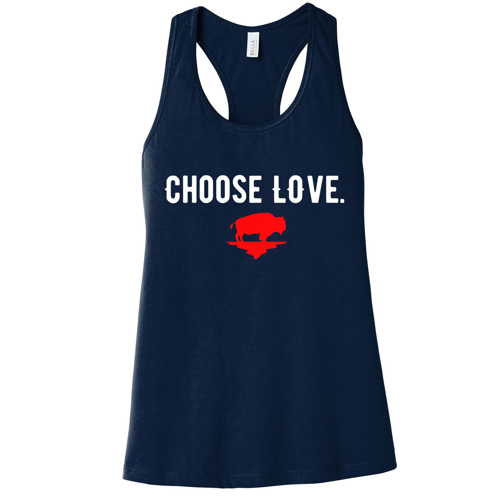 Buffalo Choose Love Choose Love Bills Womens Tank Top
