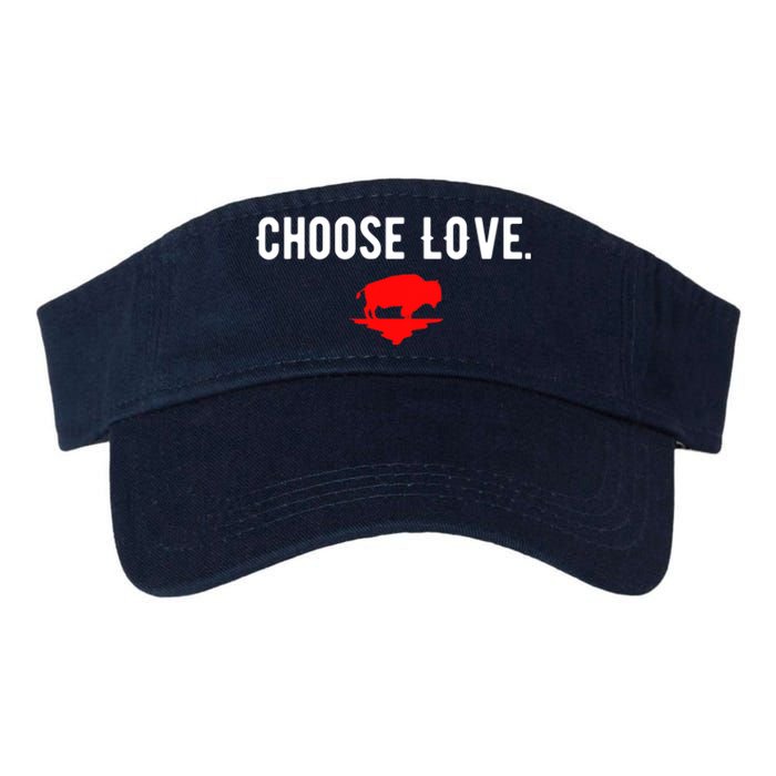 Buffalo Choose Love Choose Love Bills Valucap Bio-Washed Visor