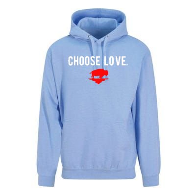 Buffalo Choose Love Choose Love Bills Unisex Surf Hoodie