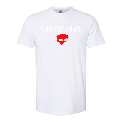 Buffalo Choose Love Choose Love Bills Softstyle CVC T-Shirt