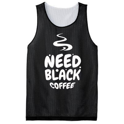 Black Coffee Lover Caffeine Addict Coffee Quote Hot Cup Mesh Reversible Basketball Jersey Tank