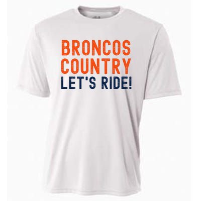 Broncos Country LetS Ride! Sports Team Fans Cooling Performance Crew T-Shirt