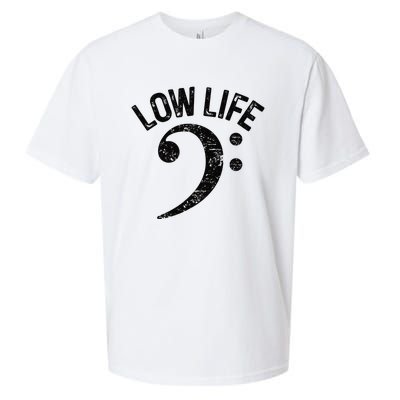 Bass Clef Low Life Music Marching Band Low Brass Bass Note Sueded Cloud Jersey T-Shirt