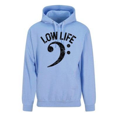 Bass Clef Low Life Music Marching Band Low Brass Bass Note Unisex Surf Hoodie