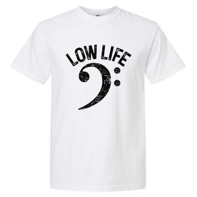 Bass Clef Low Life Music Marching Band Low Brass Bass Note Garment-Dyed Heavyweight T-Shirt