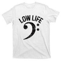 Bass Clef Low Life Music Marching Band Low Brass Bass Note T-Shirt